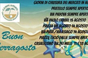 Chiusure Mercati in agosto