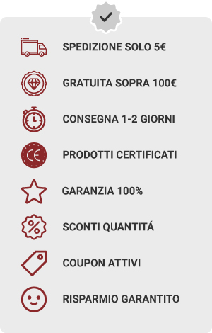 Spedizione Gratuita sopra i 100 euro