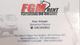 noleggio carrelli elevatori e macchinari vari messina FGM RENT piattaforme aeree