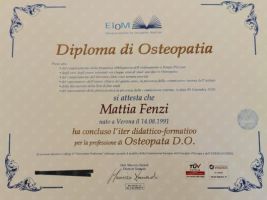 chinesiologo verona Fisioterapista Osteopata Dott. Fenzi Mattia